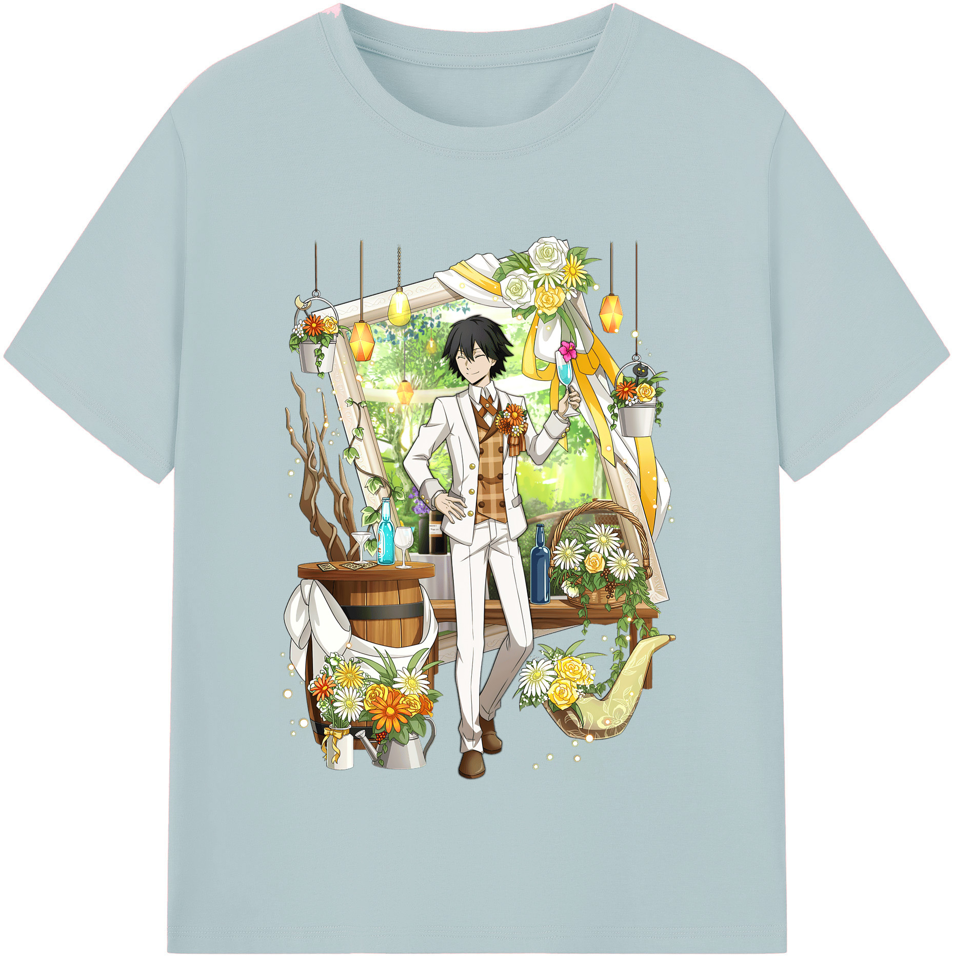 （画像用） 文豪ストレイドッグス Bungo Stray Dogs 綿100％半袖Tシャツ（フロントプリント）